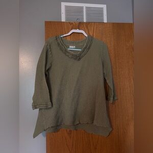 Textured Green Top